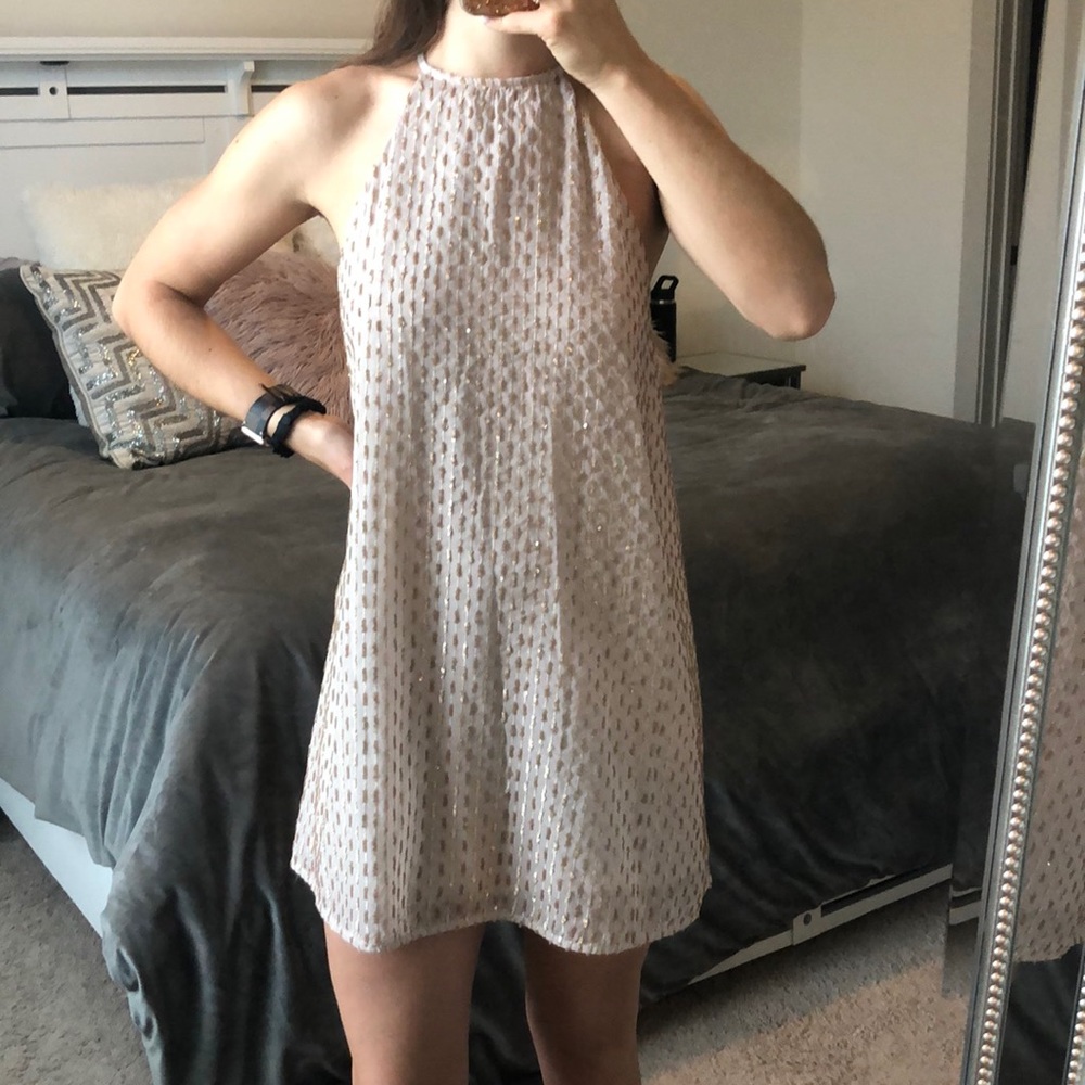 Show Me Your MuMu Cream Mini Dress